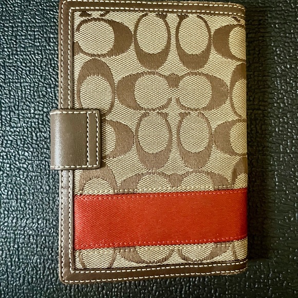 Vintage Coach Canvas and Leather Address Book - Picture 2 of 7